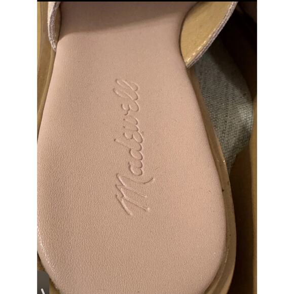 NIB Madewell Pieced Crisscross Slides in Suede Sandals Pink Size 9 Girlcore - Picture 7 of 8